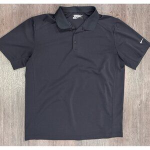 Nike Shirt Men's XL Black Dri-Fit Tour Performance Golf Polo Golfer 818050-010